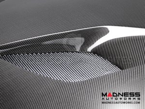 Ford Mustang TT Style Hood by Anderson Composties - Carbon Fiber Double Sided